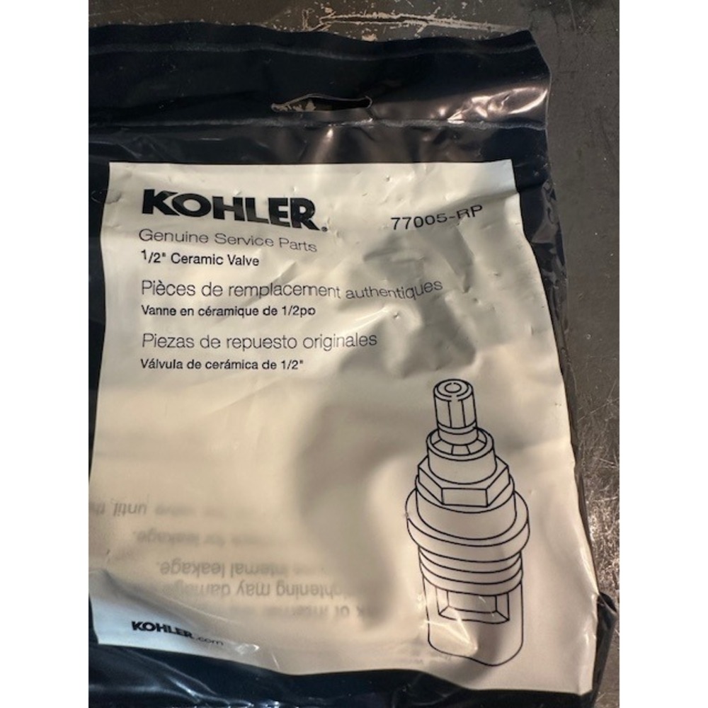 Kohler 77005-RP‎ Genuine Service Parts 1/2 Inch Ceramic Valve Replacement